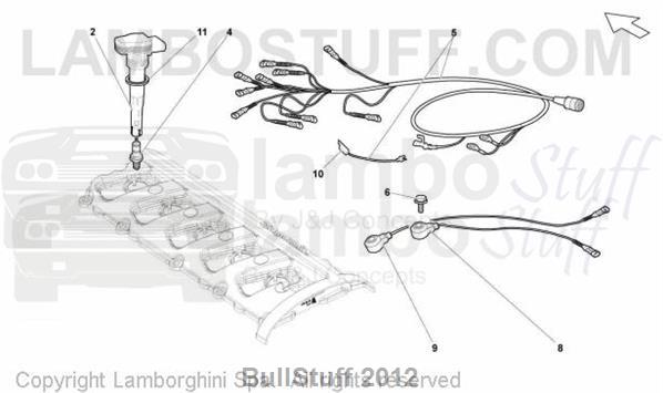 2008 Lamborghini GALLARDO SUPERLEGGERA ENGLAND SYSTEM IGNITION (905.01.00)
